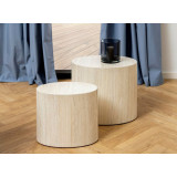Mice beige terrazzo set of oval coffee tables Actona