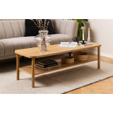 Stolik fornirowany z półką Banbury 150x50cm dąb Actona Stolik fornirowany z półką Banbury 150x50cm dąb Actona