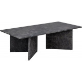 Stolik marmurowy Vega 140x70cm brązowy Actona