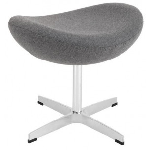 Jajo Chair light grey upholstered footstool insp. D2.Design