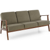 Milano 175cm walnut&amp;olive castel 39 3-seater PRL / vintage sofa  Halmar