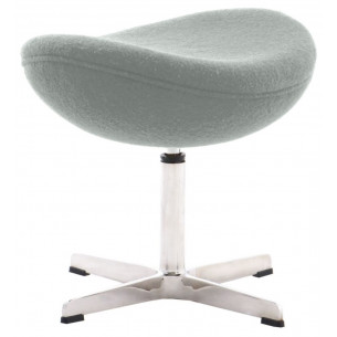 Jajo Chair grey upholstered footstool insp. D2.Design