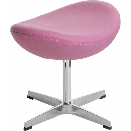Jajo Chair pink upholstered footstool insp. D2.Design