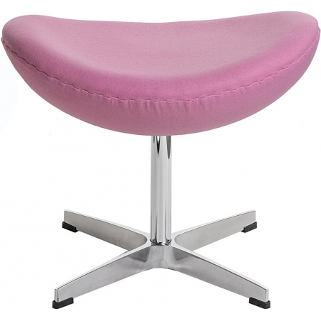 Stylowy Podnóżek tapicerowany insp. Jajo Chair Różowy D2.Design do fotela.