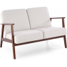 Milano 120cm walnut / light beige castel 04 2-Seater PRL / vintage sofa Halmar