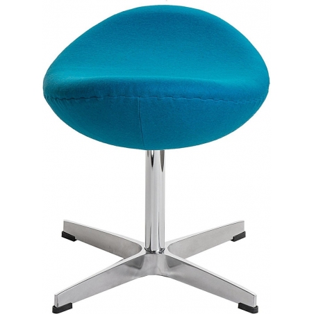 Stylowy Podnóżek tapicerowany insp. Jajo Chair Jasno niebieski D2.Design do fotela.