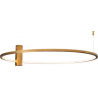 Queen 80cm 3000K brushed gold modern round ceiling lamp MaxLight