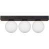 Sphere III white opal&amp;black glass balls ceiling lamp Zumaline