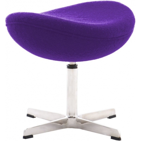 Jajo Chair dark purple upholstered footstool insp. D2.Design