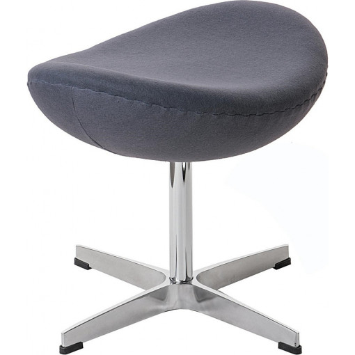 Jajo Chair grey upholstered footstool insp. D2.Design