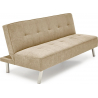 Carlito 173cm beige three-seater sofa with fold-out mechanism on legs Halmar