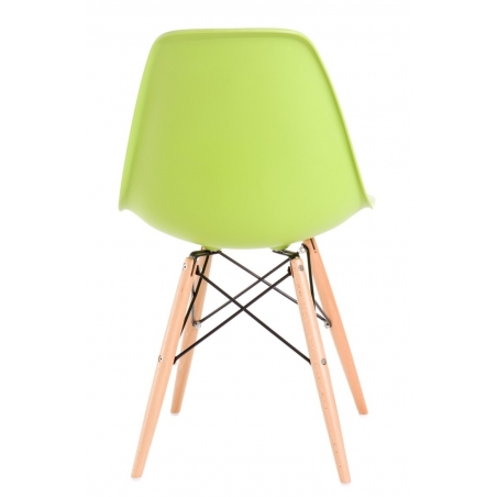 Stylowe Krzesło plastikowe DSW Armless Limonkowe D2.Design do salonu i jadalni.