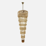 Żyrandol kryształowy glamour Luxe 100cm H330cm złoty ZumaLine