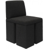 Krzesło designerskie tapicerowane Object106 Boucle czarne NG Design