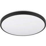 Loody LED 3000K 38cm black Round ceiling lamp with motion and twilight sensor Reality