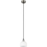 Molly 12cm White&amp;matt Nickel Glass pendant Lamp Reality