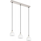 Molly III 60cm White&amp;Gray Triple Glass Pendant Light on Bar Reality