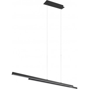 Lampa wisząca podłużna Odio LED 3000K 110cm czarny mat Reality