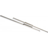 Odio LED 3000K matt nickel Modern elongated ceiling lamp Reality