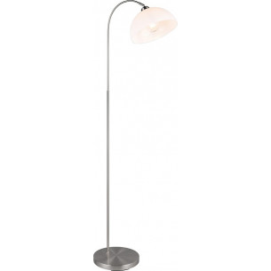 Sierra 170cm White&amp;matt Nickel Adjustable Floor Lamp Reality