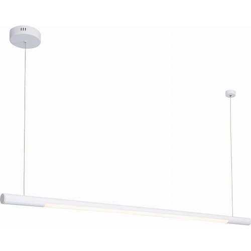 Designerska Lampa liniowa wisząca Organic 150 Led Biała MaxLight do jadalni nad stół.