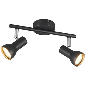 Reflektor sufitowy 2 punktowy Cantar czarny mat Reality 2