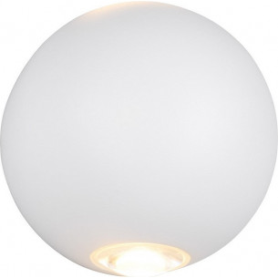 Avisio LED 3000K 10cm matt White Ball Up-Down Outdoor Wall lamp Trio