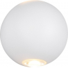 Avisio LED 3000K 10cm matt White Ball Up-Down Outdoor Wall lamp Trio