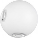 Avisio LED 3000K 10cm matt White Ball Outdoor Wall lamp Trio
