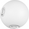 Avisio LED 3000K 10cm matt White Ball Outdoor Wall lamp Trio