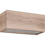 Mayenne 25cm wood imitation outdoor Wall lamp Trio