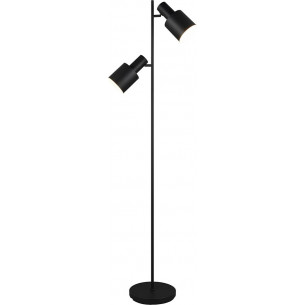 Agudo 161cm Black matt 2-Point Floor Lamp Trio