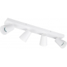 Sharp Matt White 4-Point Ceiling Spotlight Trio