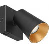 Sharp black matt Wall lamp with switch Trio