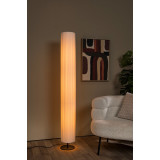 Lampa podłogowa japandi Fold 160cm biały / czarny Lucide