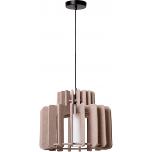 Lampa wisząca filcowa Rollo 40cm taupe Lucide