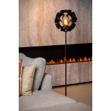 Lampa podłogowa kula modern Hannelore 30cm H150cm czarna Lucide