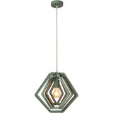 Lampa wisząca geometryczna Mauro 33,5cm zielona Lucide