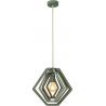 Lampa wisząca geometryczna Mauro 33,5cm zielona Lucide