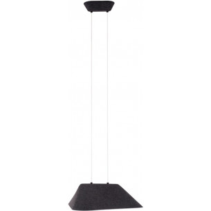 Lampa wisząca futurystyczna z filcu Carbon LED 3000K 55cm czarna MaxLight