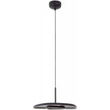 Lampa wisząca filcowa Deux LED 3000K 40cm czarna / szary MaxLight