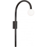 Kinkiet szklana kula Enigma LED 3000K opal / czarny MaxLight Kinkiet szklana kula Enigma LED 3000K opal / czarny MaxLight