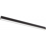 Plafon podłużny ściemniany Linear LED 3000K 113cm czarny MaxLight