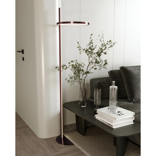 Lampa podłogowa nowoczesna Lozanna LED szczotkowany brąz MaxLight 2