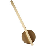 Kinkiet dekoracyjny pionowy Merano LED 3000K 27,5cm złoty MaxLight