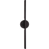 Kinkiet dekoracyjny pionowy Merano LED 3000K 45cm czarny MaxLight
