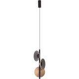 Lampa wisząca filcowa 3 punktowa Puro LED 3000K szary / czarny / żółty MaxLight Lampa wisząca filcowa 3 punktowa Puro LED 3000K szary / czarny / żółty MaxLight