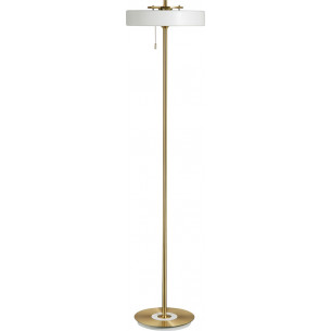 Lampa podłogowa designerska Artdeco 162cm biało-złota step Into Design