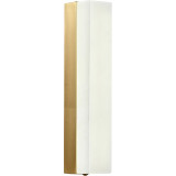 Kinkiet marmurowy dekoracyjny Block LED 40cm biały marmur / mosiądz Step Into Design
