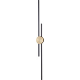 Kinkiet pionowy dwupunktowy Centro LED 122cm czarny / złoty Step Into Design